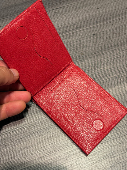 Carteira Red Logo em couro