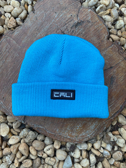 Gorro Canelado com Dobra Cali Blue