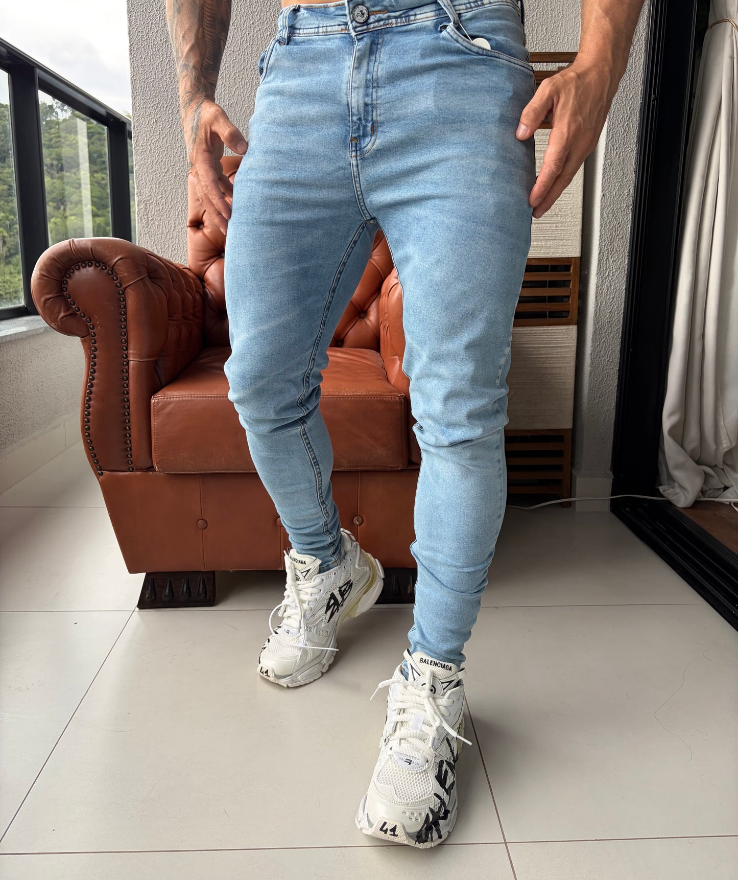 Calça Jeans Super Skinny Basic