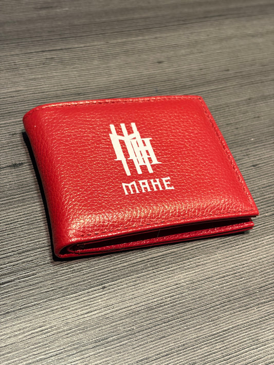 Carteira Red Logo em couro