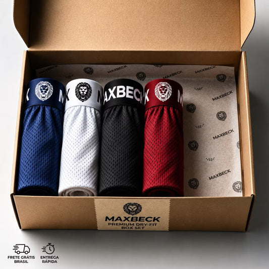 Kit com 4 Cuecas Boxer
