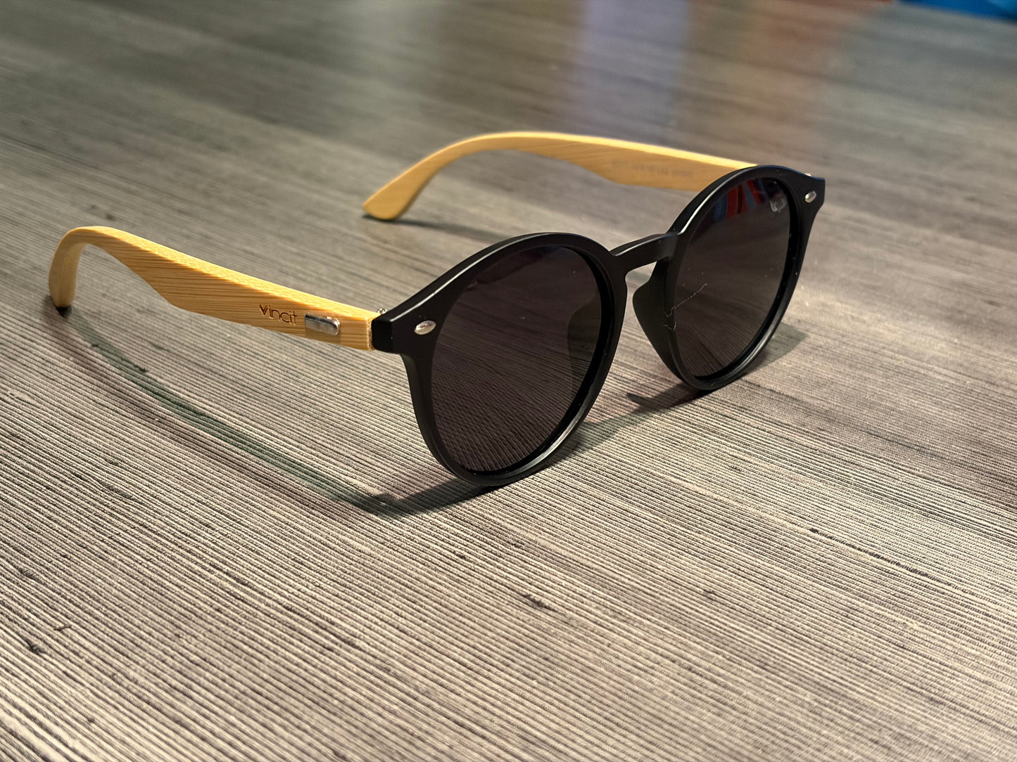 Óculos de Sol Vincit haste em Bambu