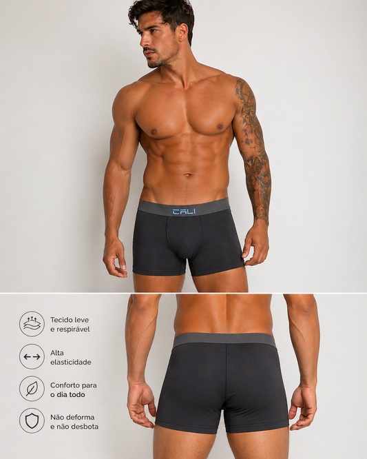 Cueca Cali Cinza/ Azul Celeste