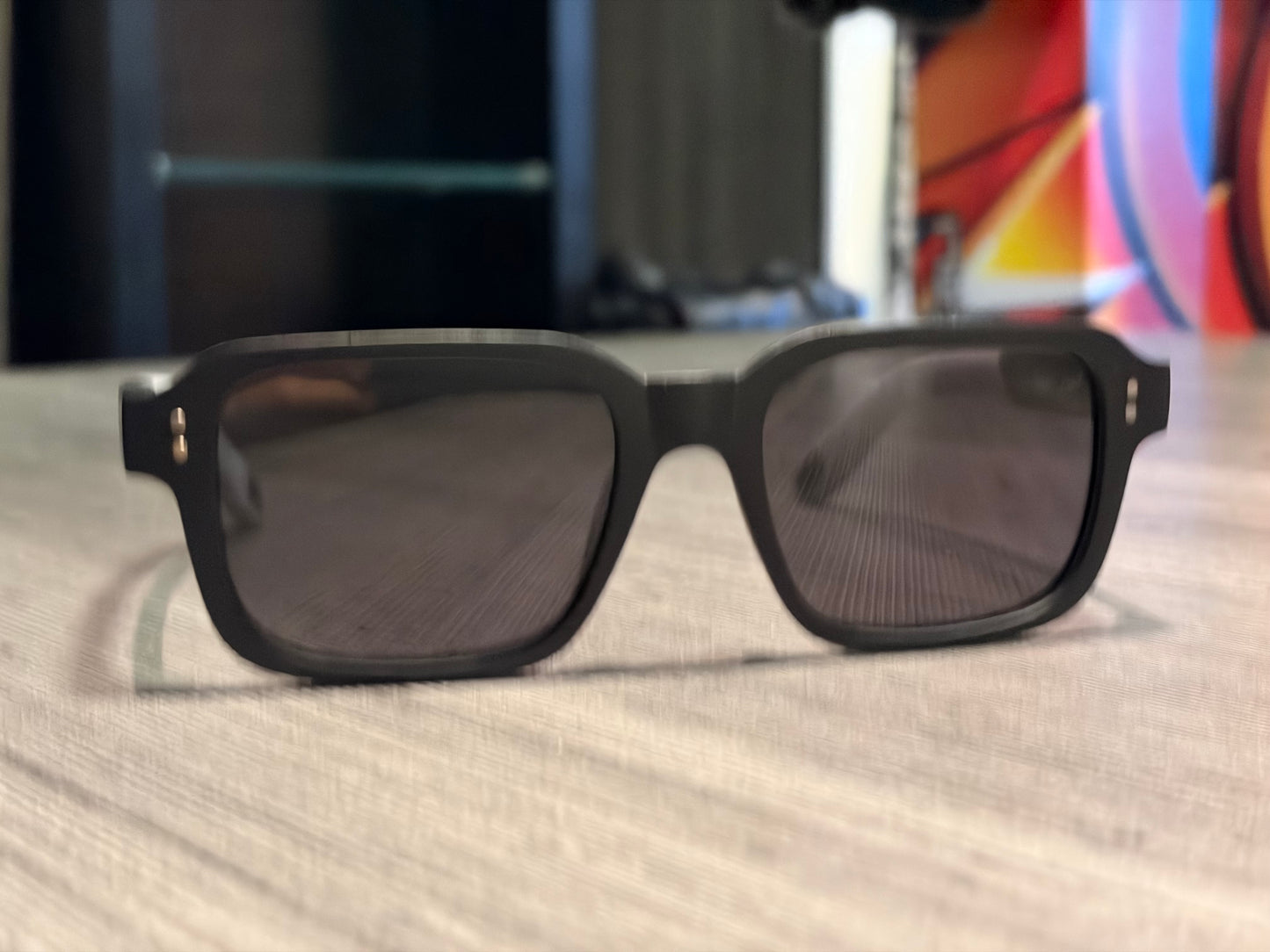 Óculos de Sol Vincit Black Grey Fosco