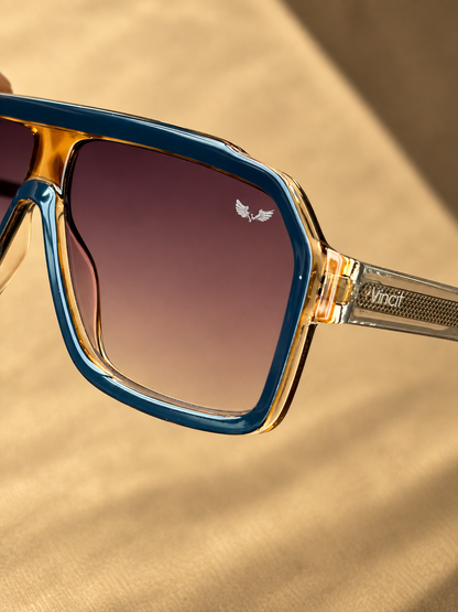 Óculos Vincit Imperial Blue Gold
