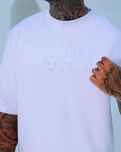Camiseta Oversized Relevo White
