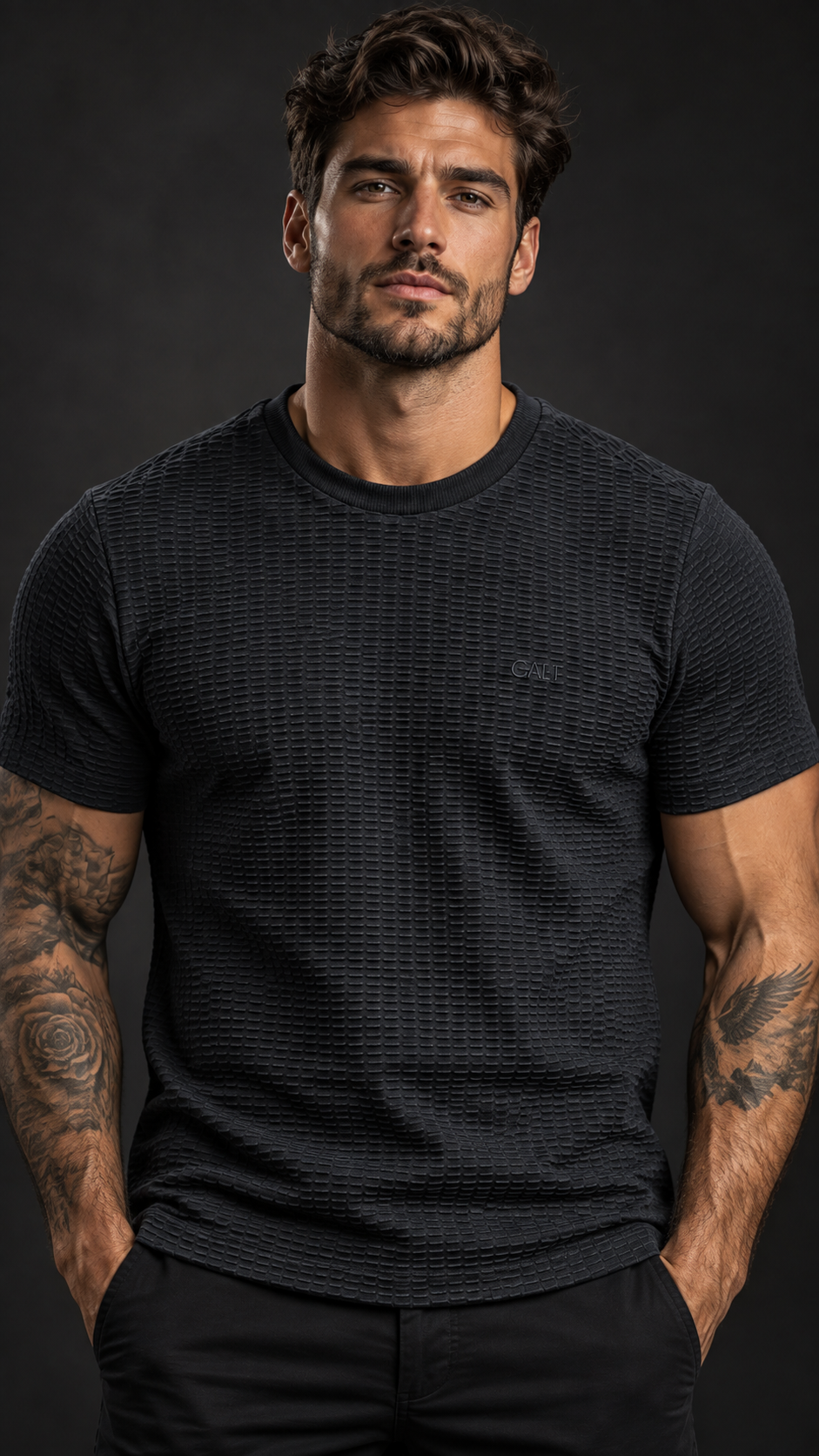 Camiseta Cali Textura Premium Black