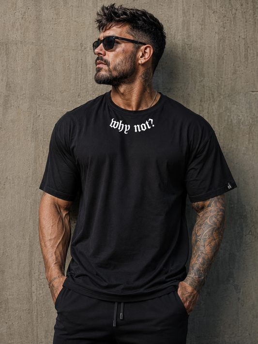 Camiseta Oversized Why Not Black