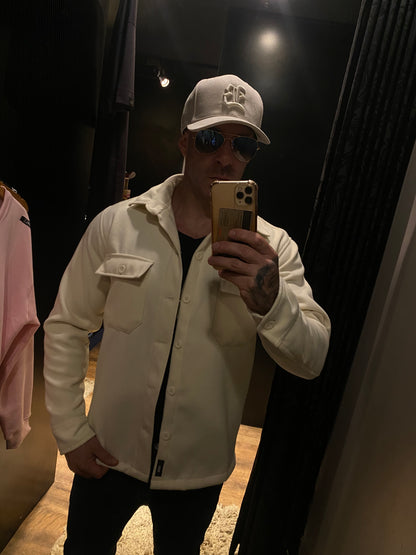 Casaco Lã Batida Off White