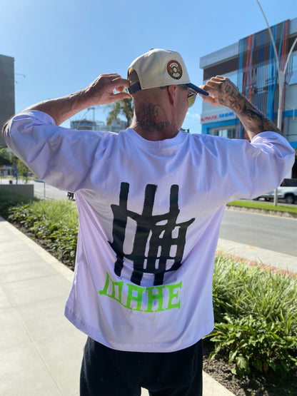 Camiseta Mahe Over Spray Paint White