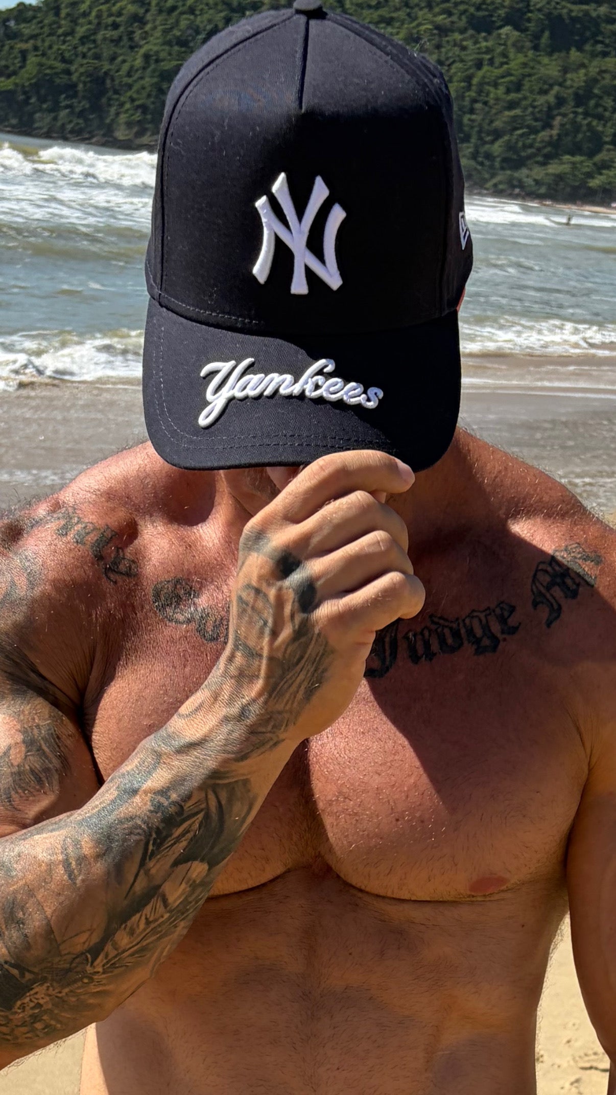 Boné New Era Yankess Marinho Branco