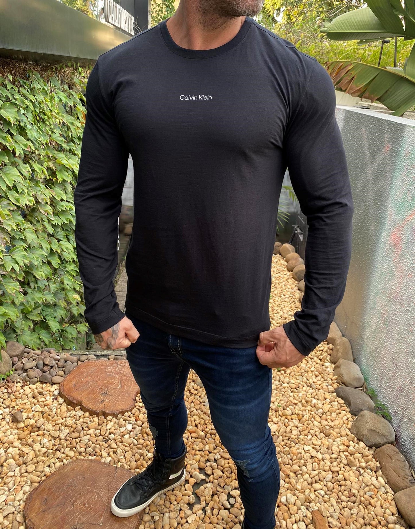 Camiseta Manga Longa Calvin Klein