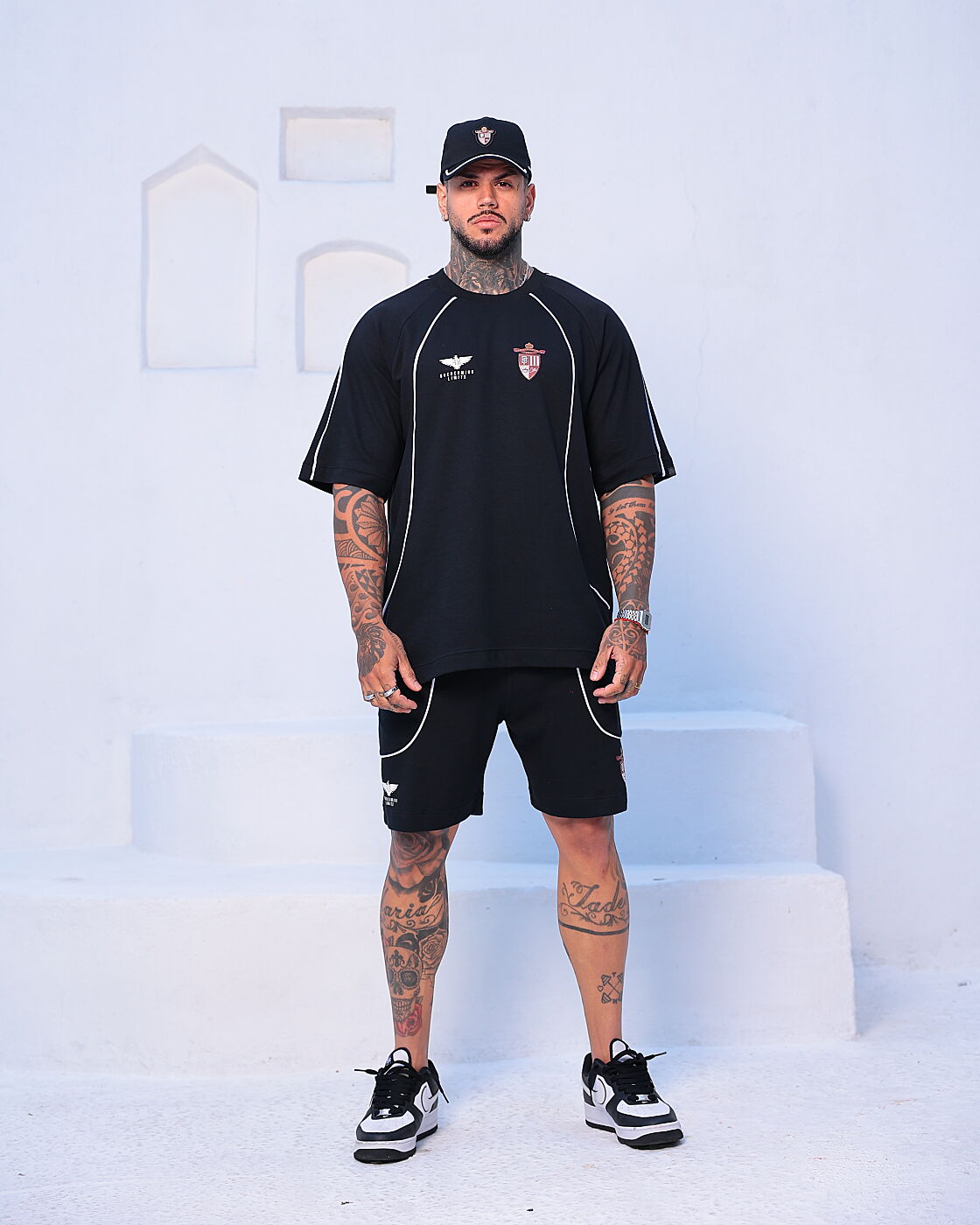 CONJUNTO OVER VIVO BRASÃO PRETO