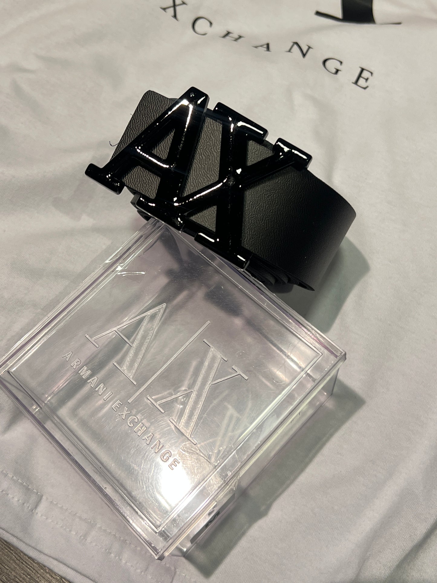 Cinto em Couro AX Black