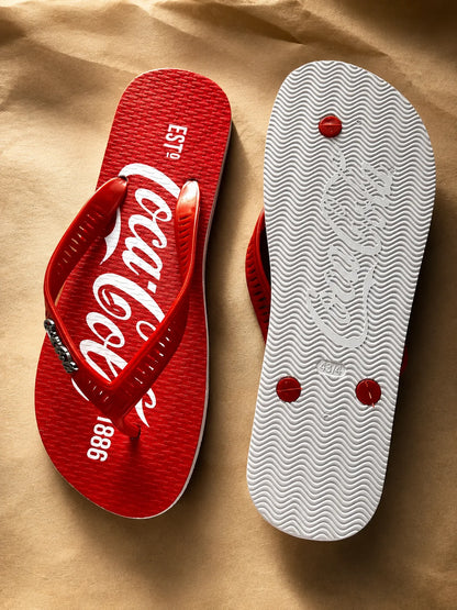 Chinelo Coca Cola Red