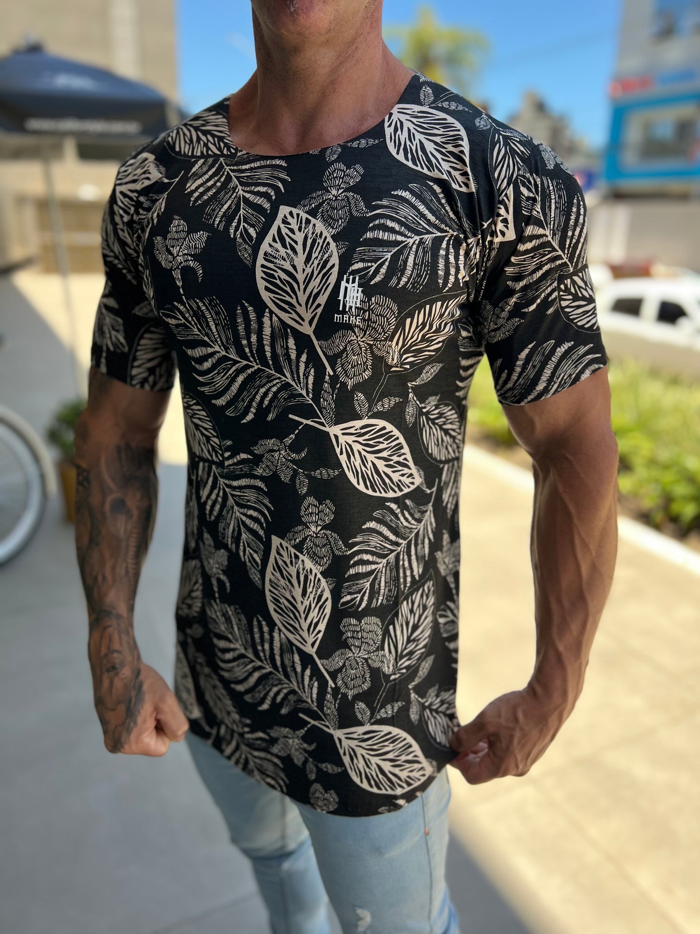 Camiseta Mahe Visco Folhas