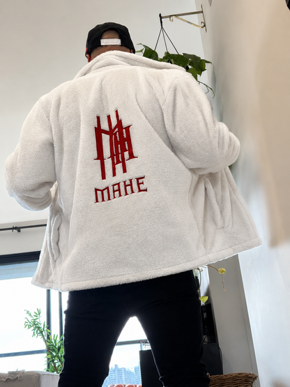 Casaco Mahe Bariloche White Red