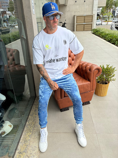 Calça Mahe Skinny Holografic Blue