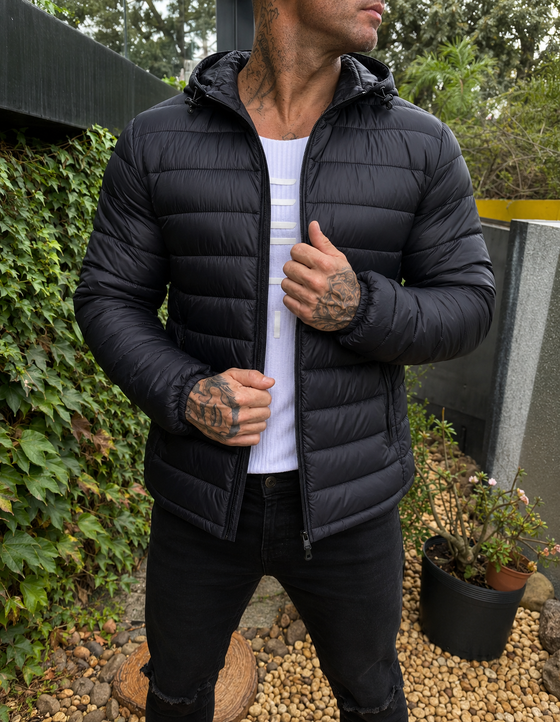 Jaqueta Puffer Black Premium