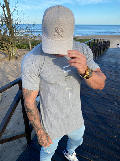 Camiseta Cali Canelada Grey