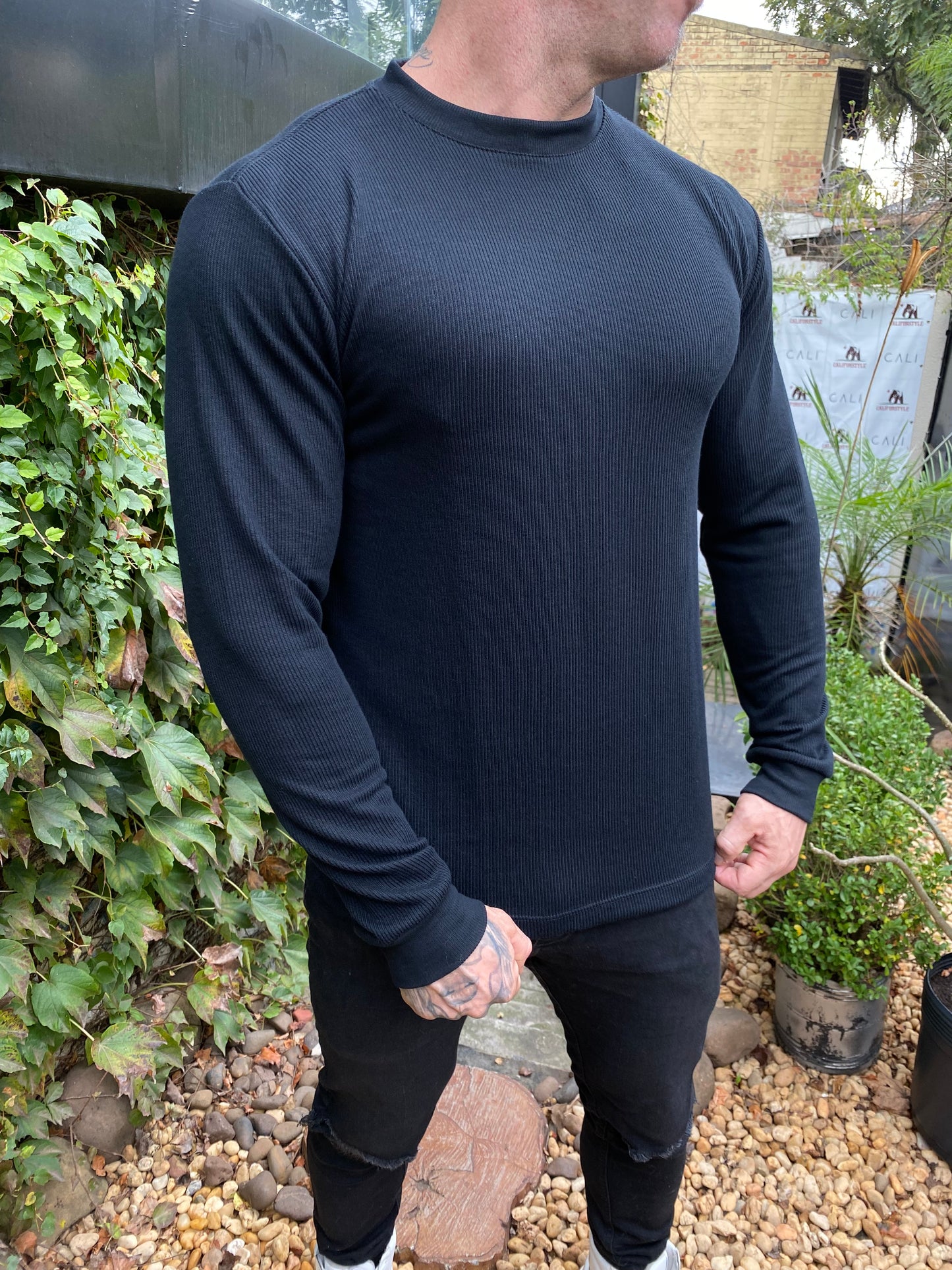 Blusa Canelada Black