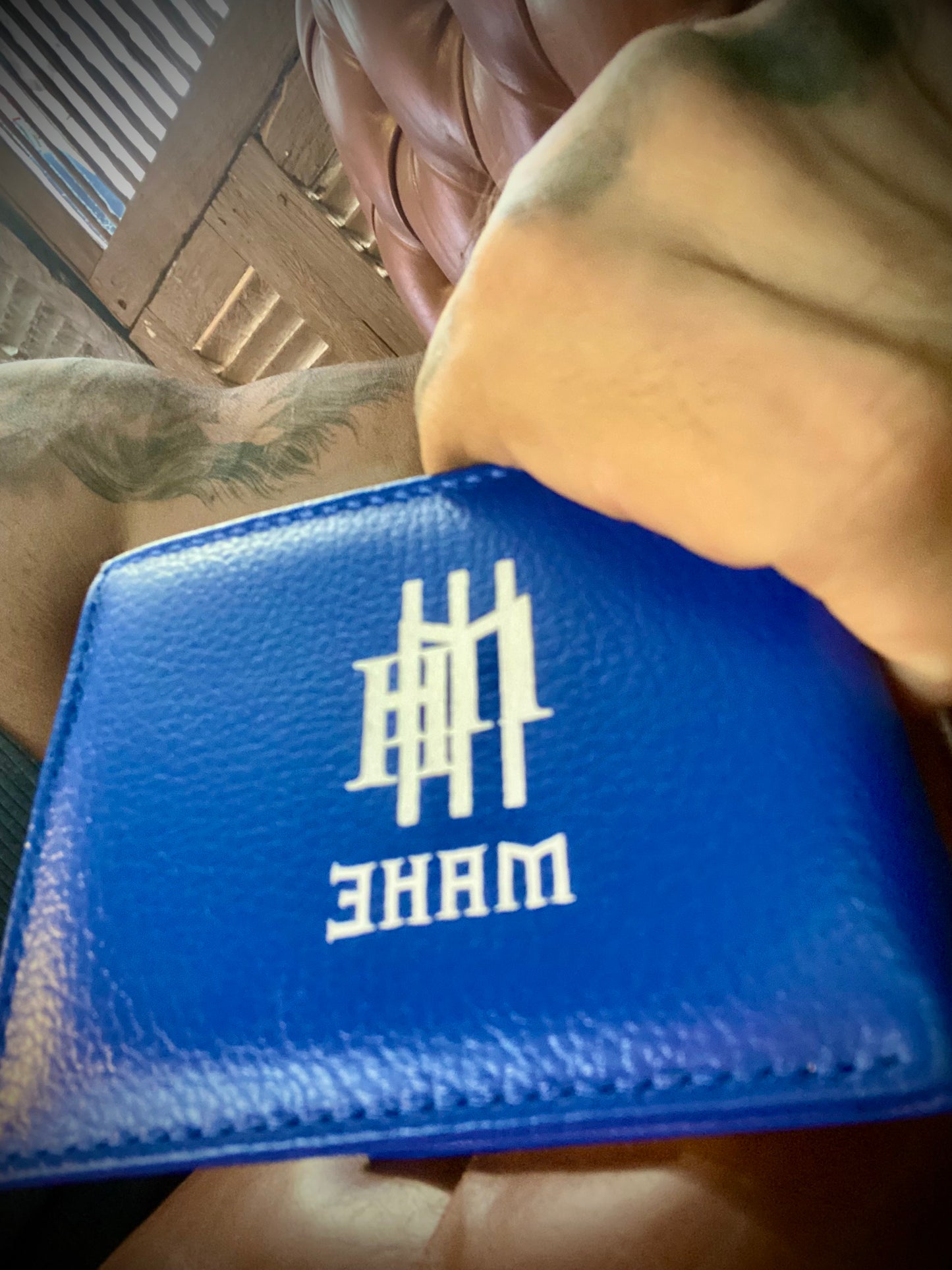 Carteira Mahe Blue Couro