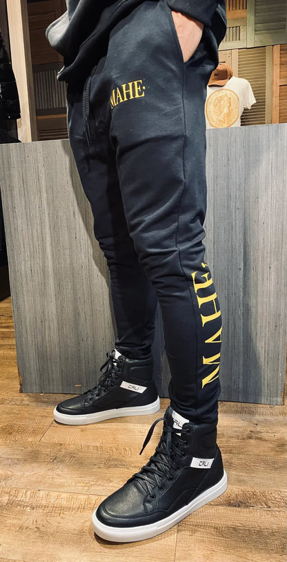 Calça Mahe Moletom Black Yellow