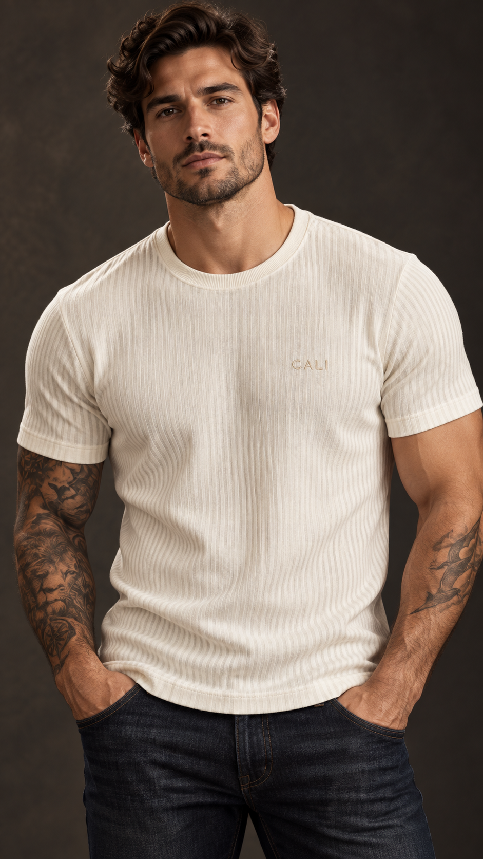 Camiseta Canelada Cali Off-White