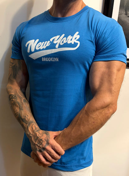 Camiseta T-Shirt New York Broooklyn Blue