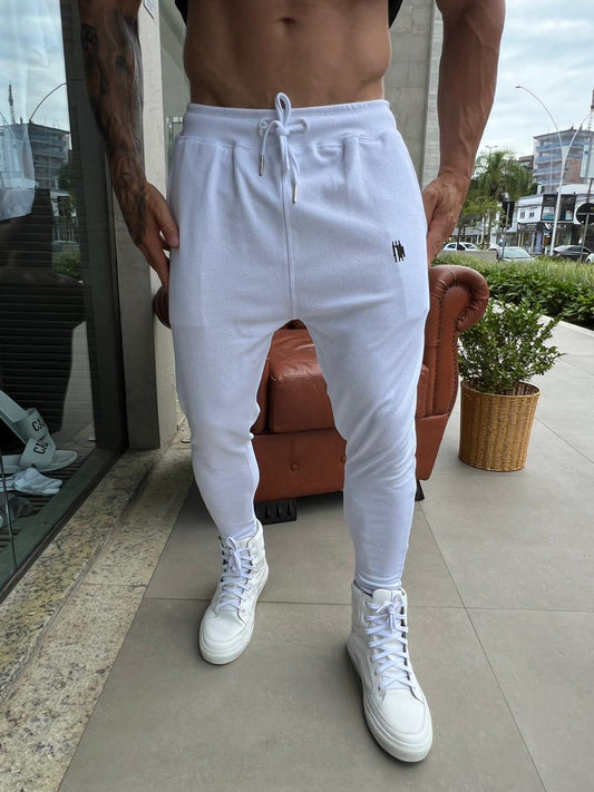 Calça Mahe Skinny Branca Canelada