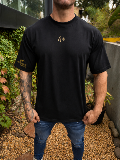 Camiseta Oversized GAB Black Gold