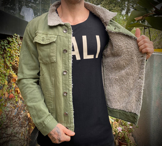Jaqueta Jeans Forrada Green