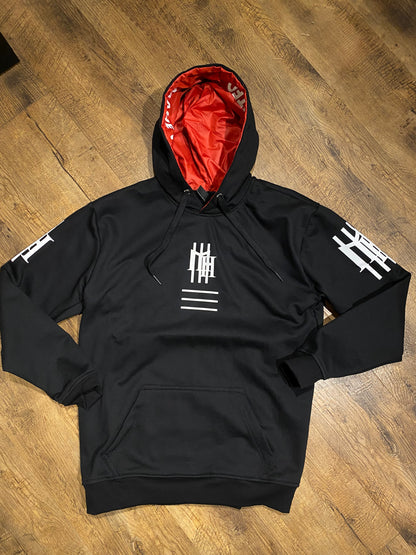 Moletom Canguru Mahe Black Red - LANÇAMENTO EXCLUSIVO
