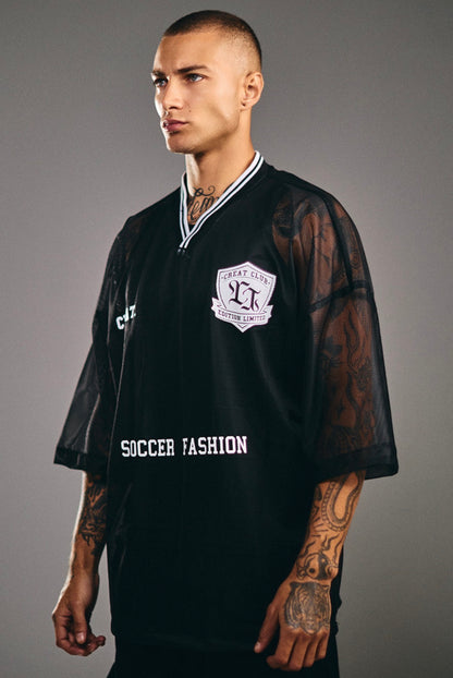 Camiseta Oversized Soccer Black