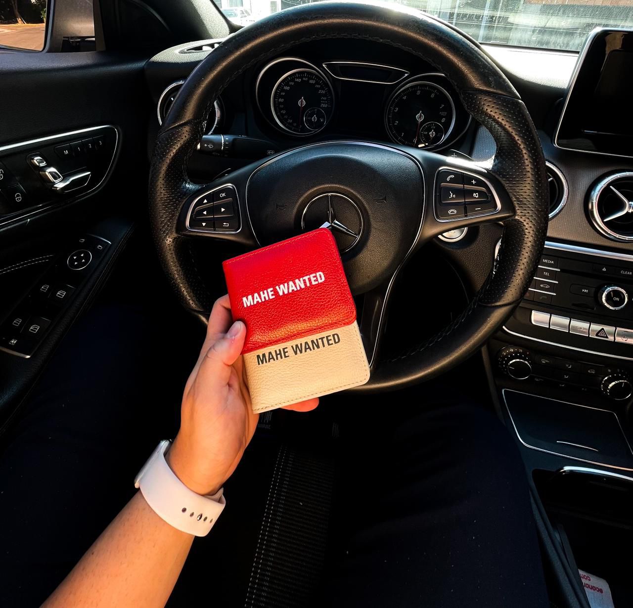 Carteira Mahe Red couro