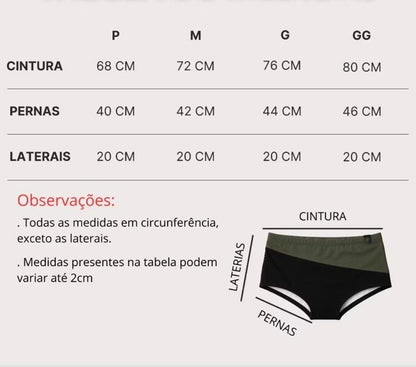 MSunga Praia- Secagem rápida Verde e Preta