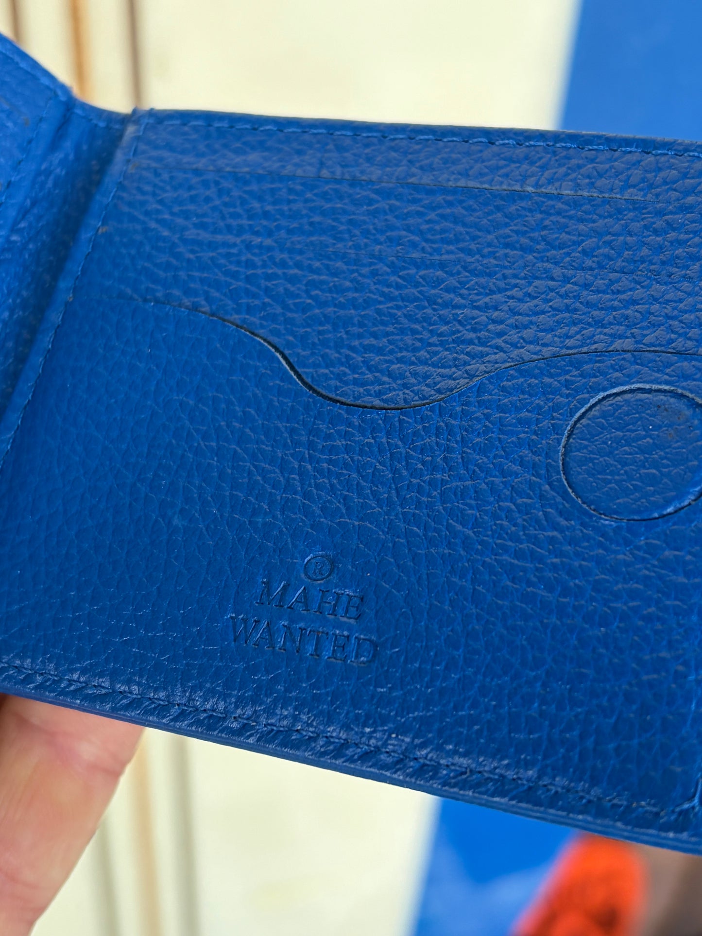 Carteira Mahe Blue Couro