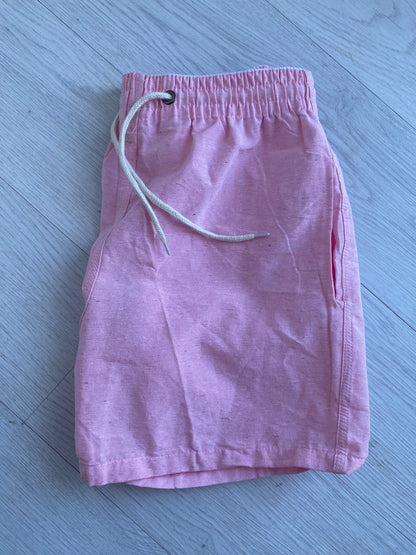 Short Mauricinho Linho Rosa