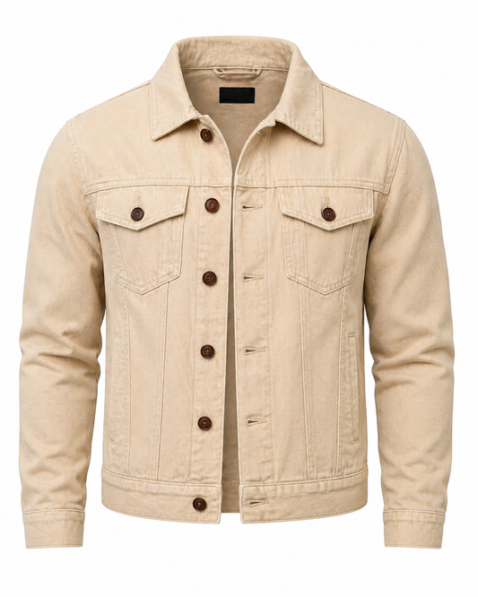 Jaqueta Jeans Bege