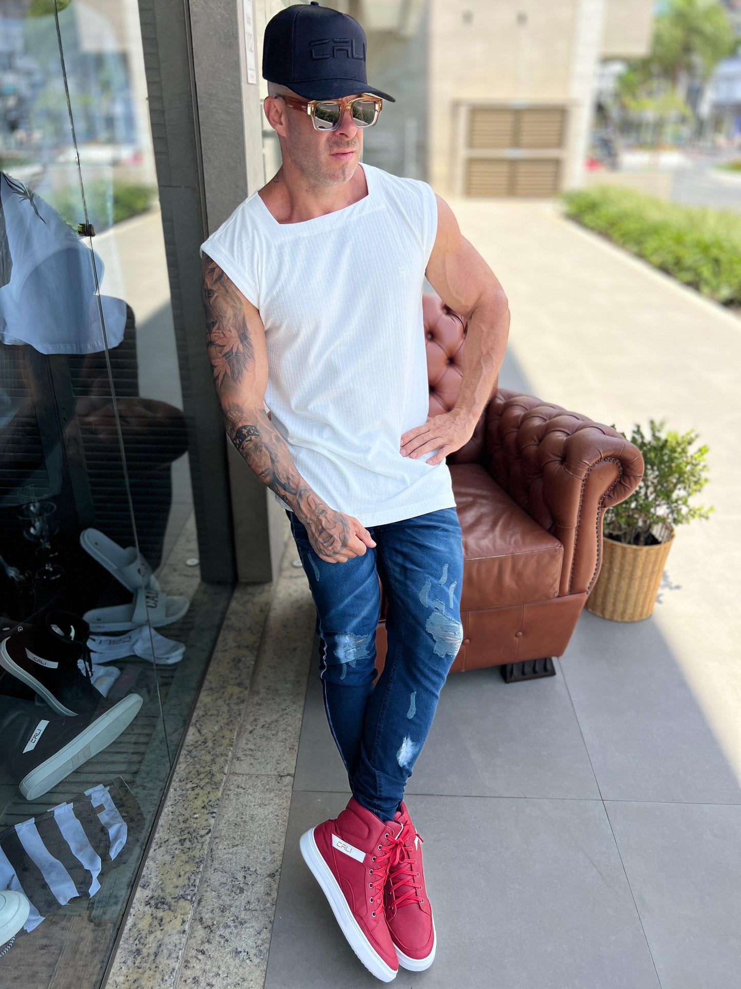 Regata Gola Quadrada Tricot