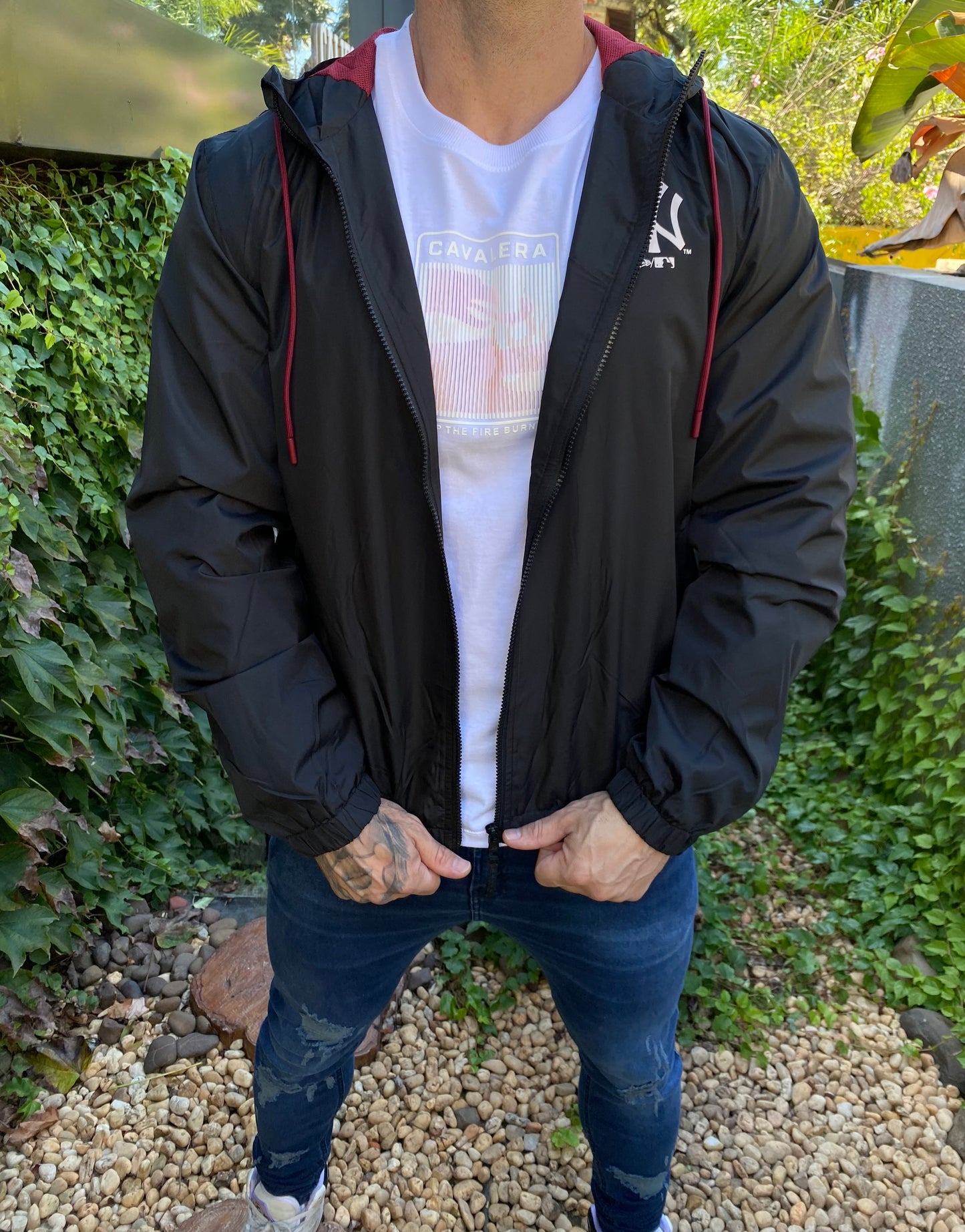 Jaqueta Corta Vento Windbreaker New York Yankees
