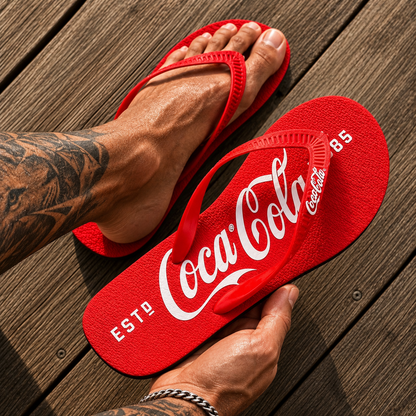 Chinelo Coca Cola Red