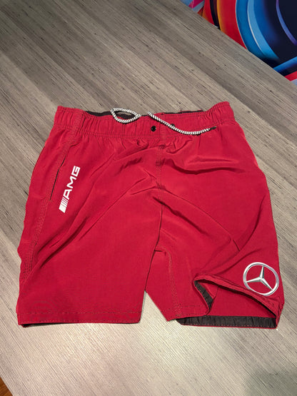 Shorts Praia AMG - Secagem rápida Red