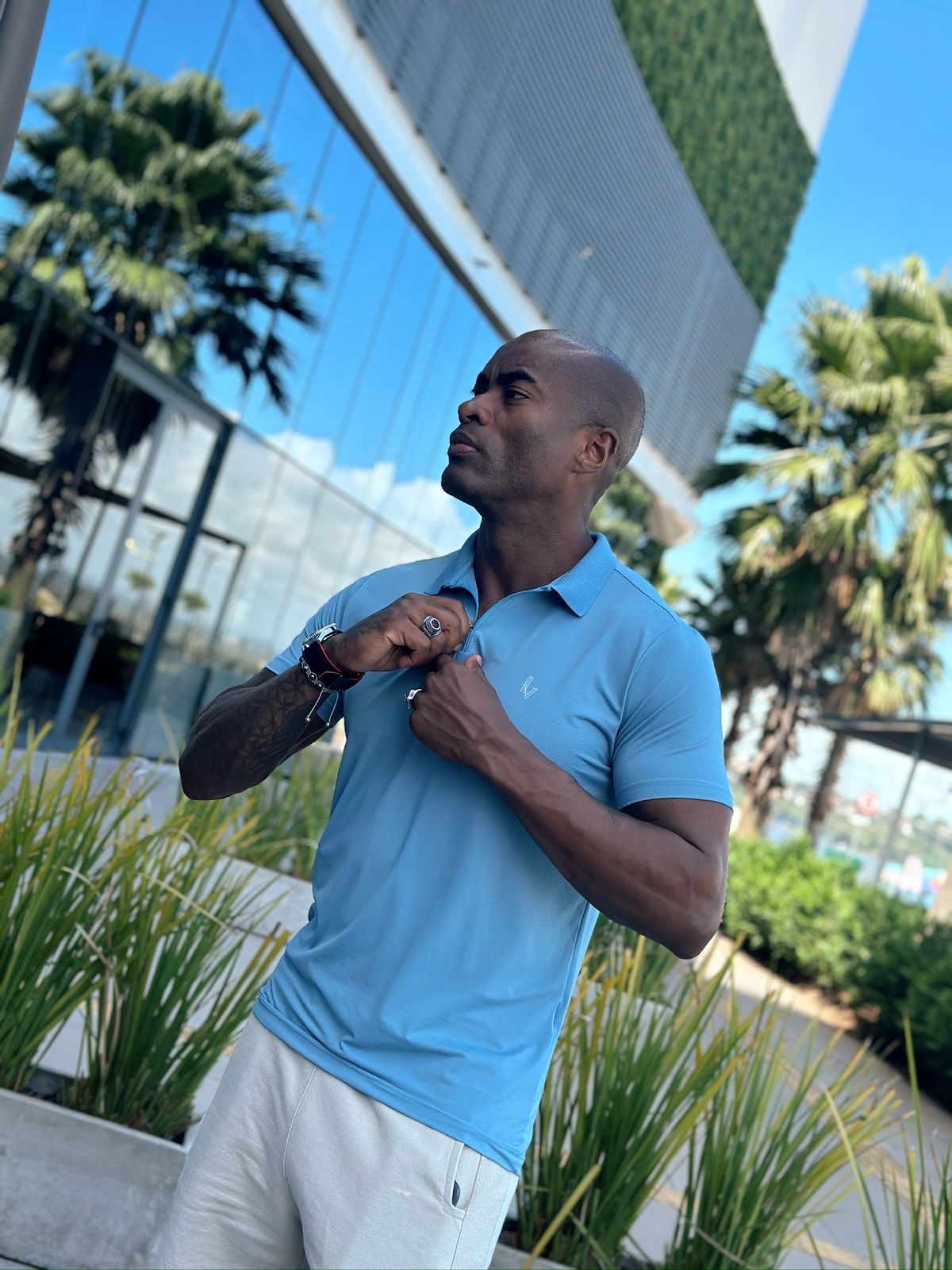 Camiseta Polo LV Blue