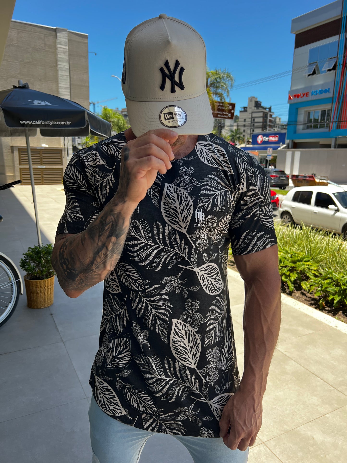 Camiseta Mahe Visco Folhas