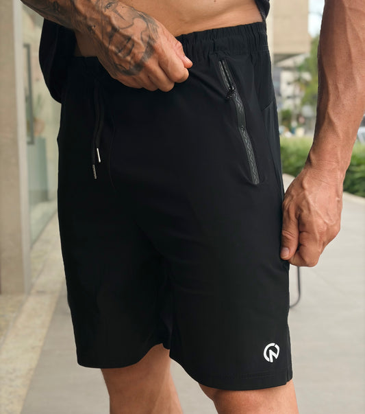 Shorts Ziper Black
