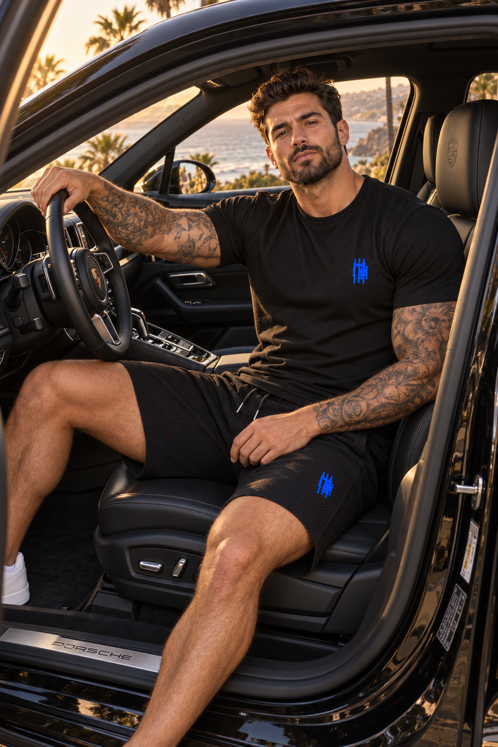 Conjunto Mahe Black Blue