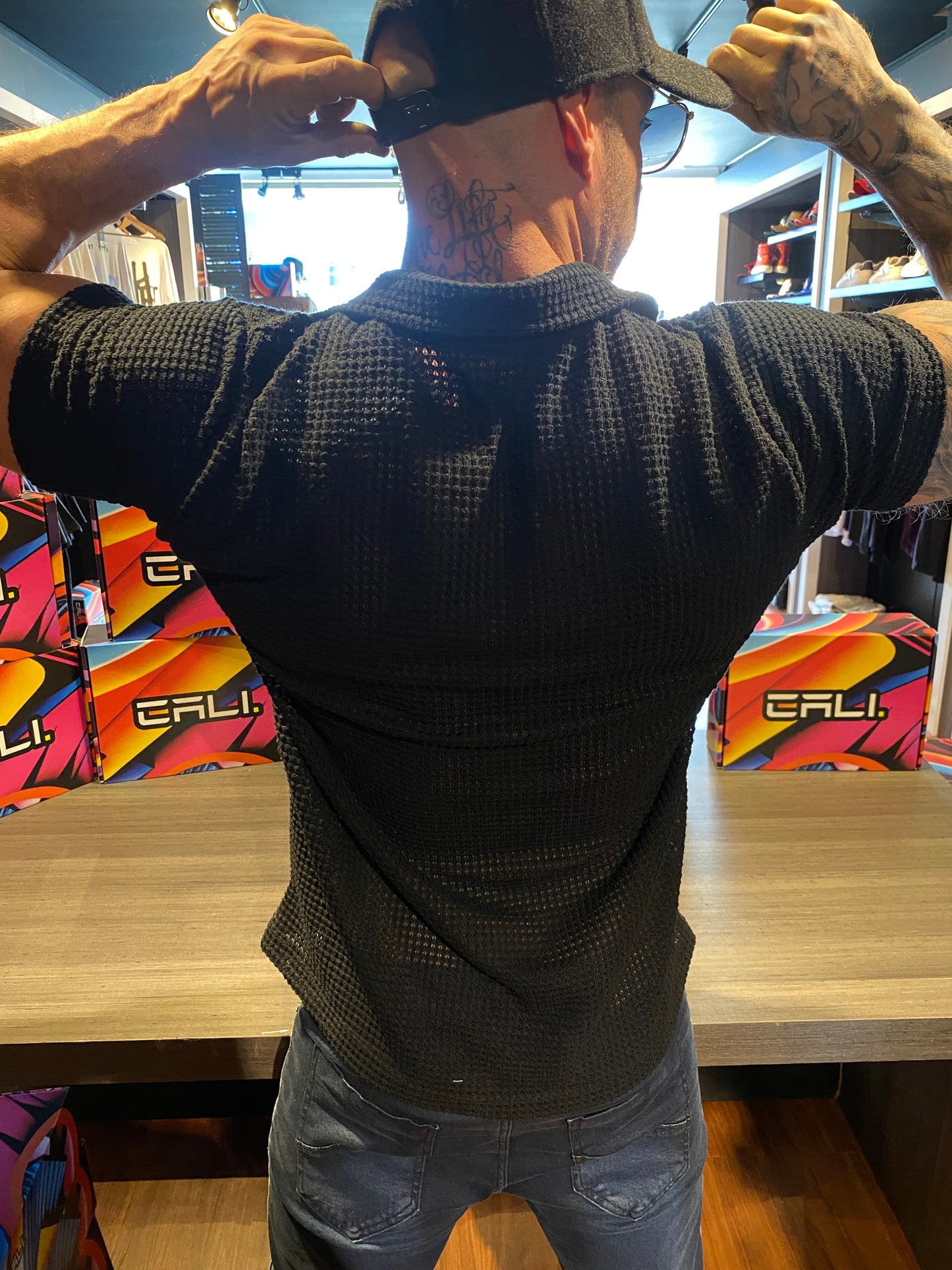 Camisa Santorini Tricot - Black