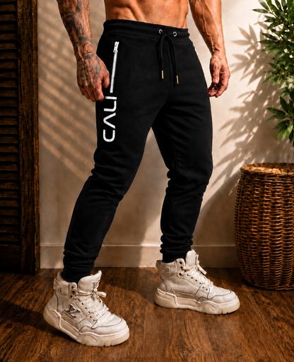 Calça Cali Skinny Black White Ziper