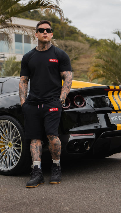 Camiseta Mahe Black Red